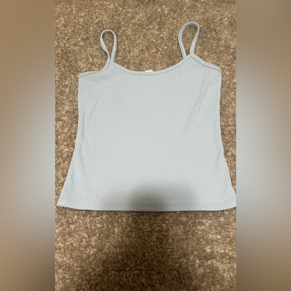 Winners baby blue cropped tank
